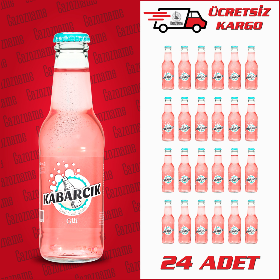 Kabarcık Gül Gazozu 200 ml (24 adet)