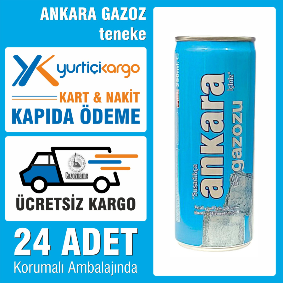 Ankara Gazozu 250 ml (24 adet / teneke)