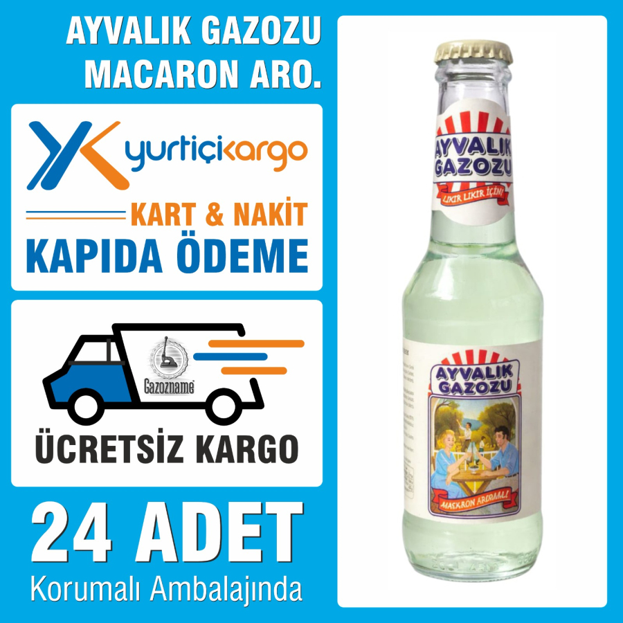Ayvalık Macaron Aro. Gazozu 250 ml (24 adet)