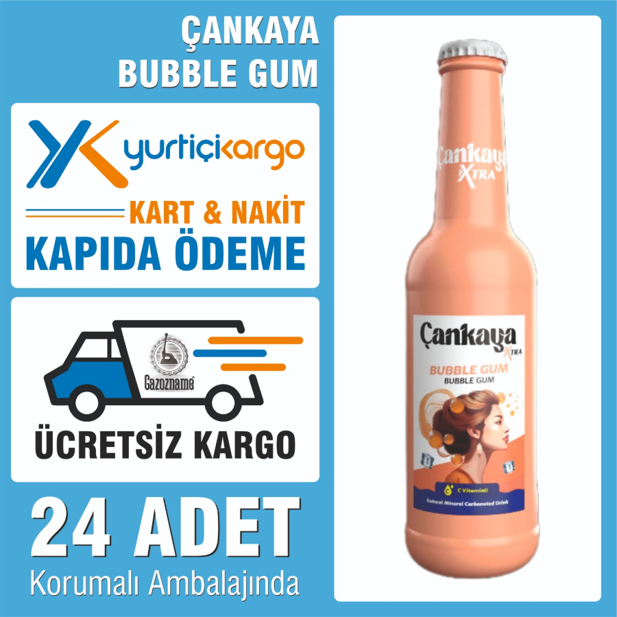 Çankaya Bubble Gum 250 ml (24 adet)