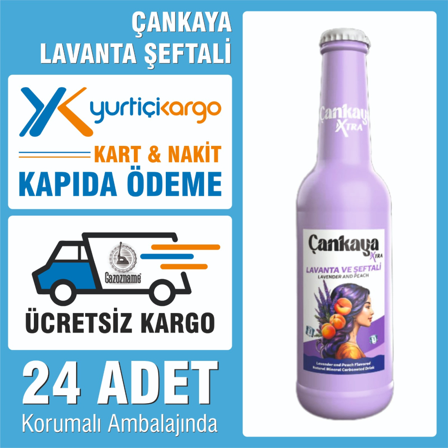 Çankaya Lavanta Şeftali 250 ml (24 adet)