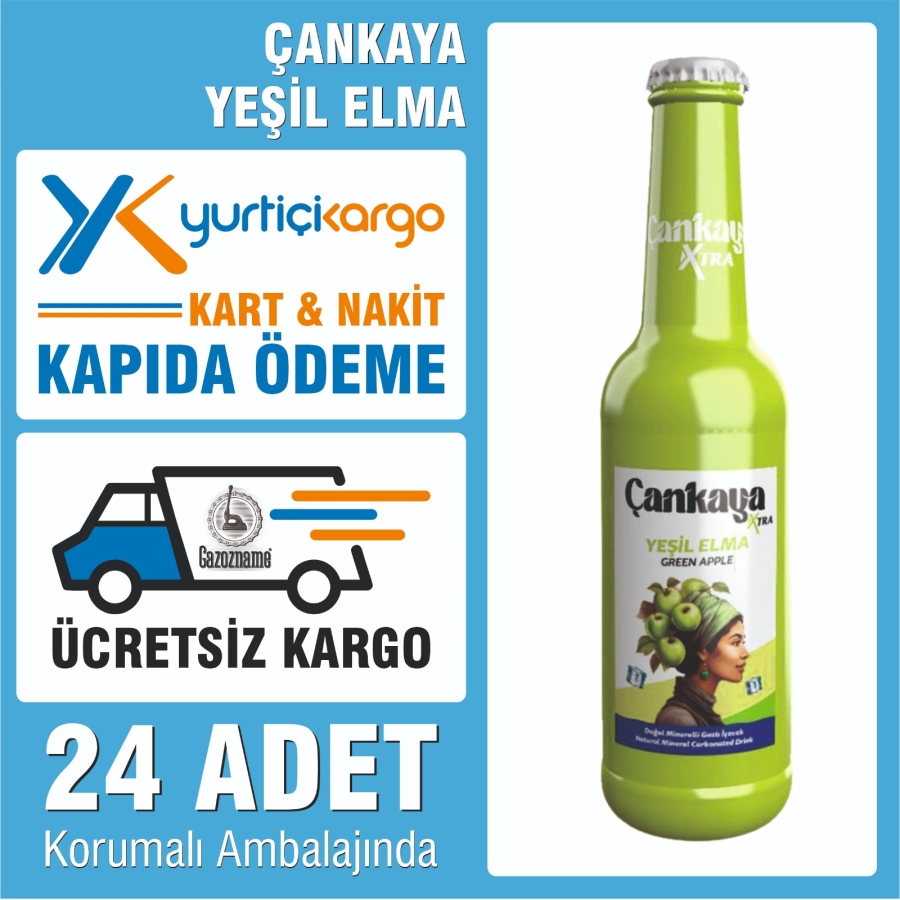Çankaya Yeşil Elma 250 ml (24 adet)