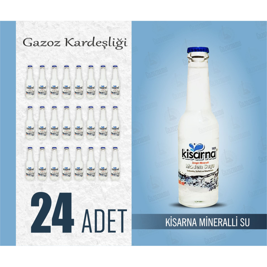 Kisarna Mineralli Maden Suyu (24 adet) 250 ml