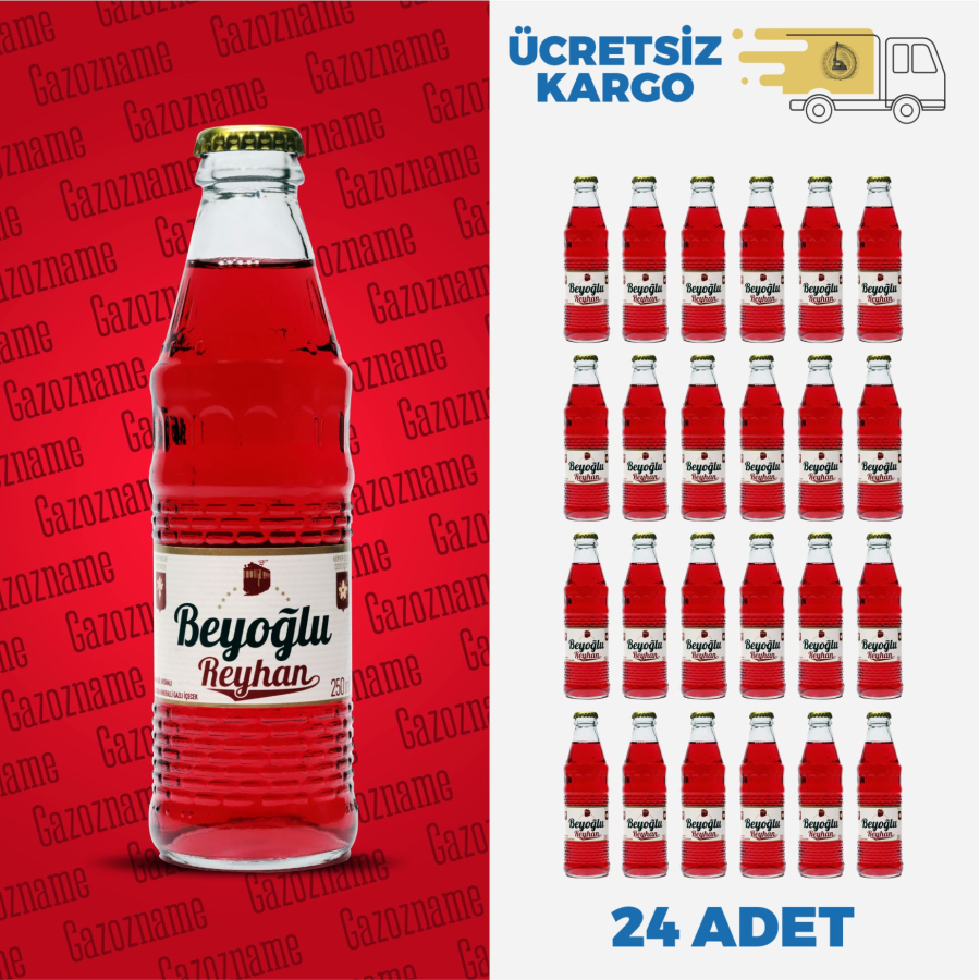 Beyoğlu Reyhan & Gül 250 ml (24 adet)