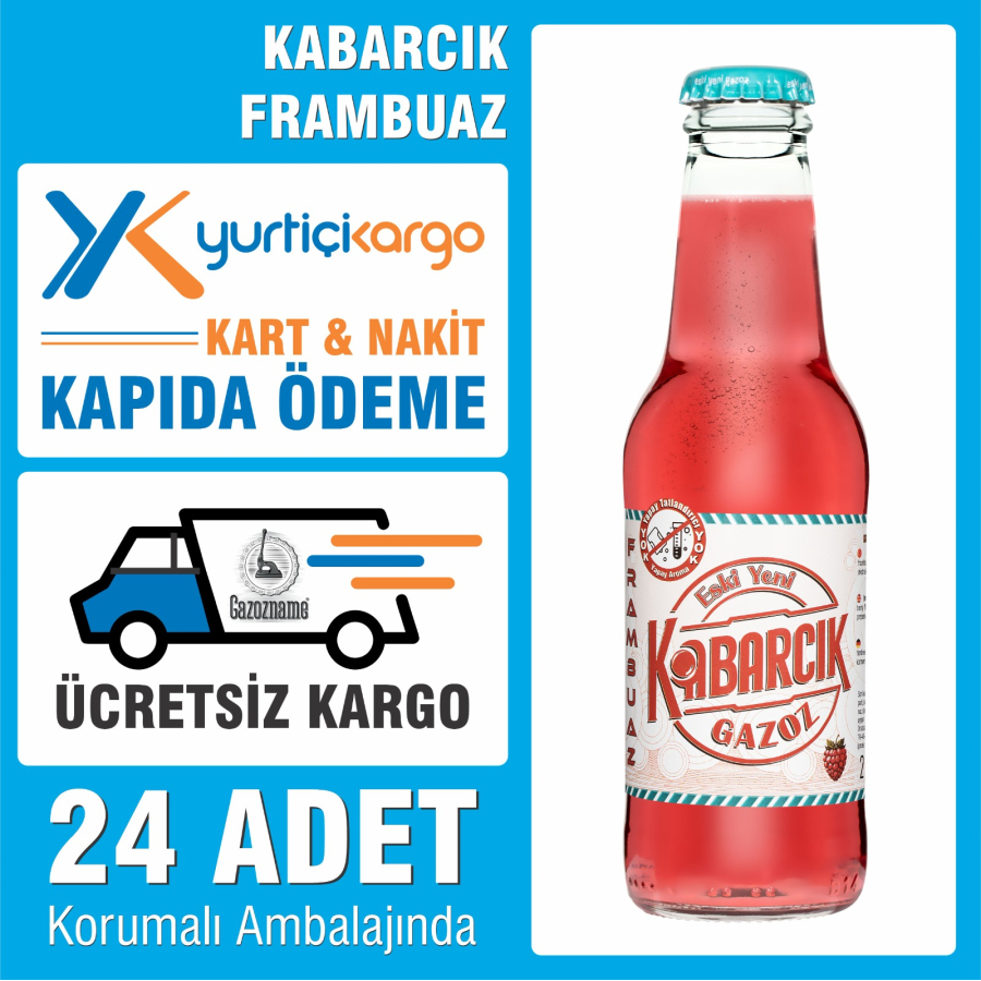 FRAMBUAZ Kabarcık Frambuaz 200 ml (24 adet)